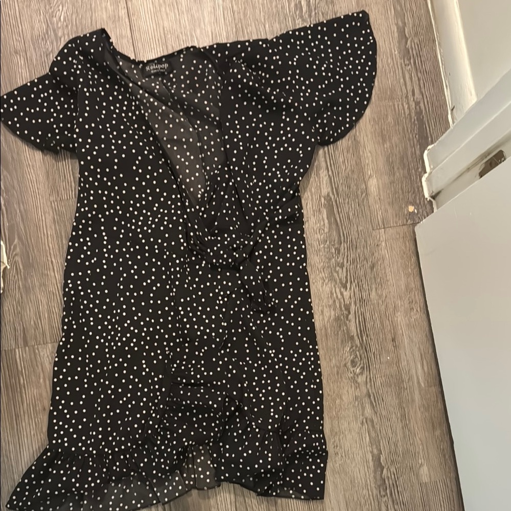 Black and White Polka Dot Dress